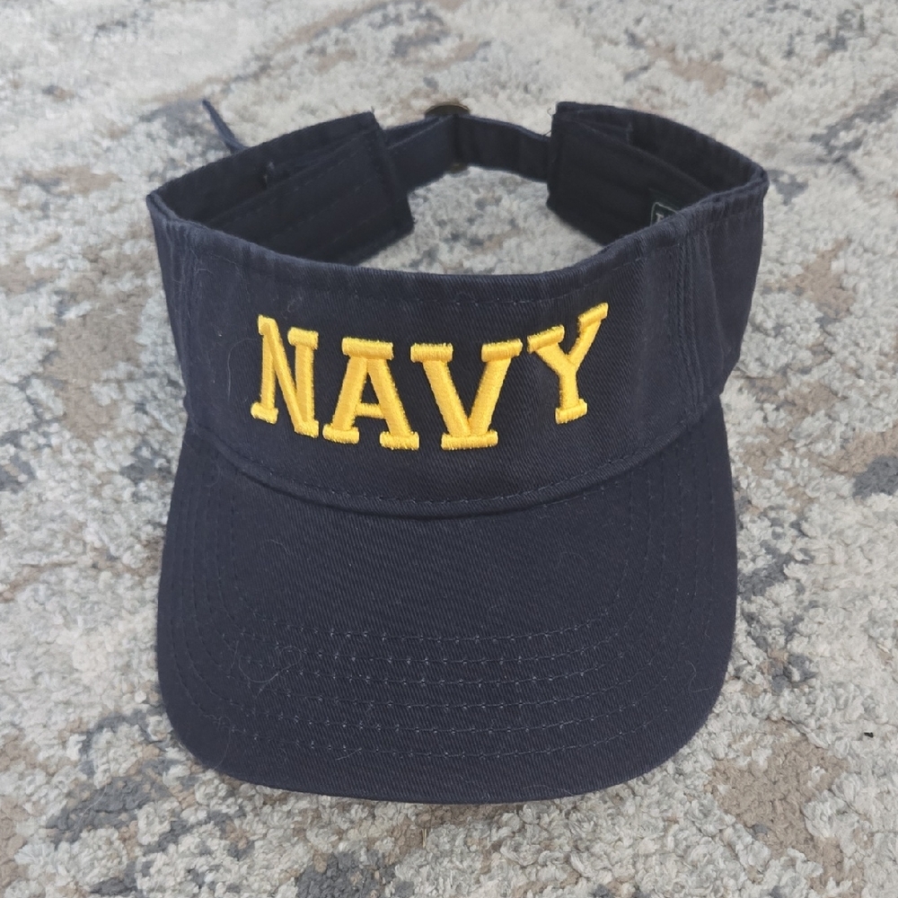 Legacy Black and Yellow NAVY visor.  NEW W/out Tags!